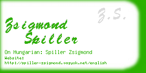 zsigmond spiller business card